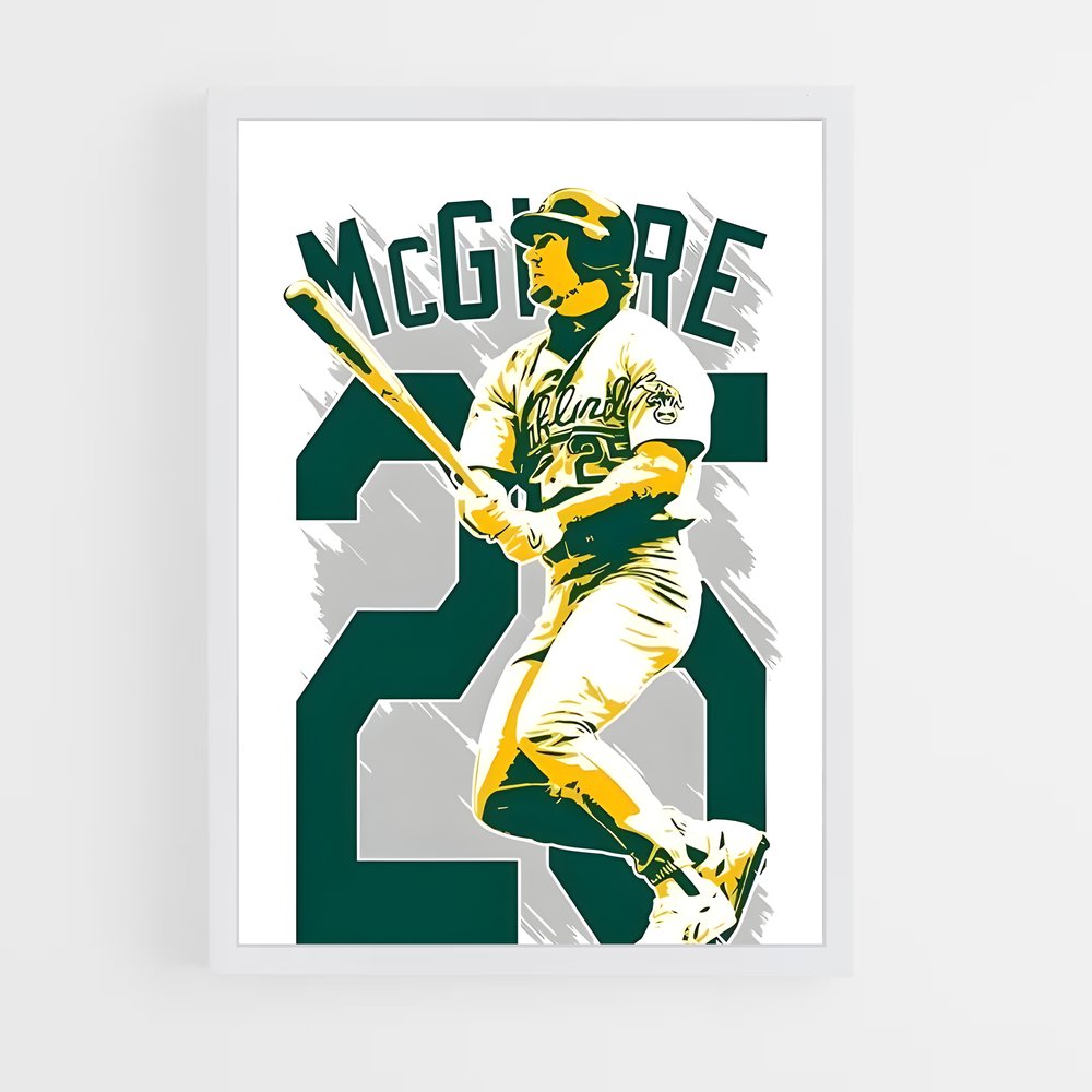 Poster Mark Mcgwire – affiche Baseball (vue 3)